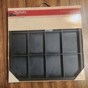 7gypsies Artist Printers Tray Black 12x12 ATC Photo Display Shadow Box